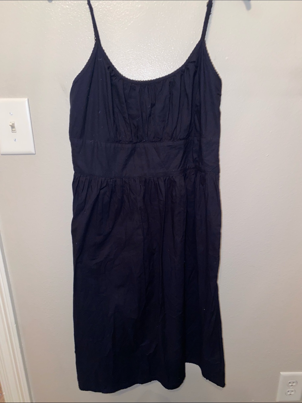 GAP Black Spaghetti Strap Dress